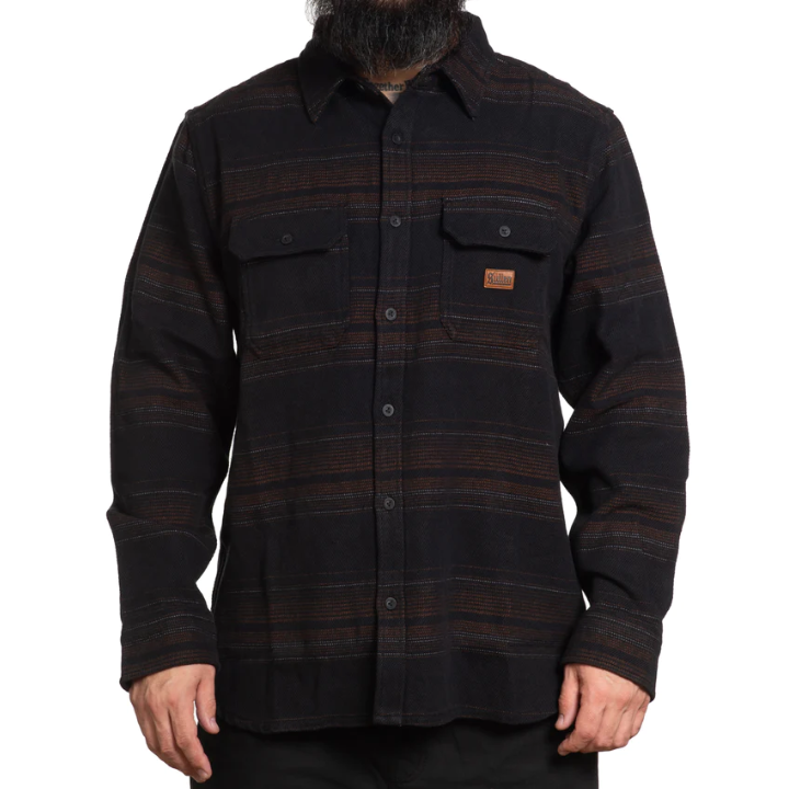 FLANNEL HORIZON HEAVYWEIGHT - BLK